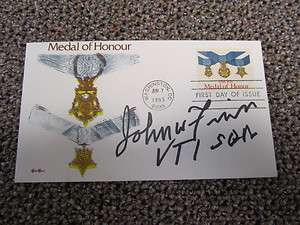 Congressional Medal of Honor John Finn signed autographed first day 