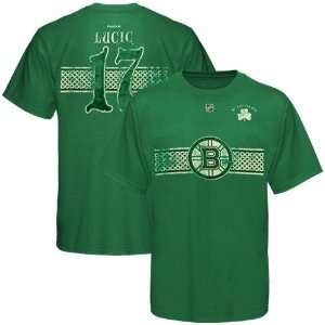   Bruins #17 Milan Lucic Green Celtic Player T shirt