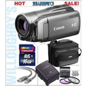 Canon VIXIA HF M300 Full HD Flash Memory Camcorder + Spare 
