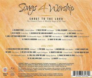 Songs 4 Worship Shout to the Lord by Various Artits CD 610583034622 