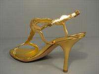 PRADA GOLD LEATHER FAIRY EVENING SANDALS 39/9 SHOES$617  