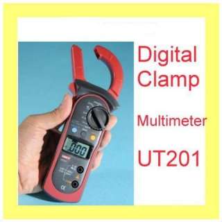 Uni T UT 201 Digital Clamp Multimeter Ohm Voltmeter Amp  