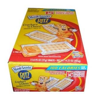 Kraft Ritz Handi Snack Crackers and Cheese Cheese Dip Fifteen Single 