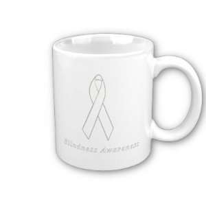  Blindness Awareness Ribbon Coffee Mug 