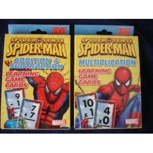   Spider Man 2 x Learning Cards  Multiplication & Addition/Subtraction