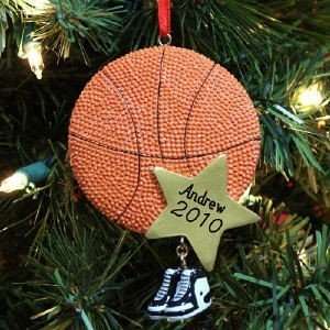   Personalized Name Basketball Star Christmas Ornament