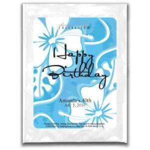  Cocoa SS Wh Happy Birthday Hibiscus Print Party Blue Toys 