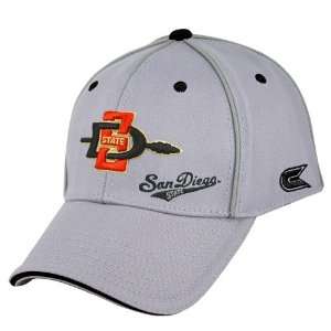 San Diego State Aztecs Grey Power Hitter Flex Fit Hat  