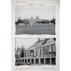   1907 Wellington College Cricket Field Buildings King