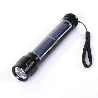 Portable Solar Power LED Flashlight Torch Lamp Sports  