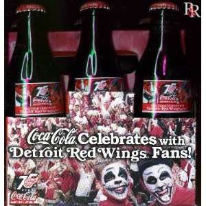  Detroit Red Wings 75th Anniversary 6 Pack of Coca Cola 