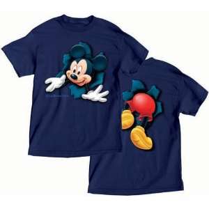  Disney Mickey Mouse Pop Out Adult Tshirt 