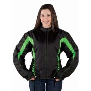 Ladies Cordura Racer Jacket w/ Front & Back Airvents and Removable CE 