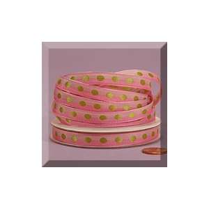   25yd Polka Dot Pink Grosgrain Ribbon: Health & Personal Care