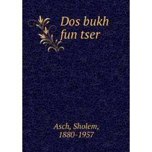 Dos bukh fun tser Sholem, 1880 1957 Asch  Books