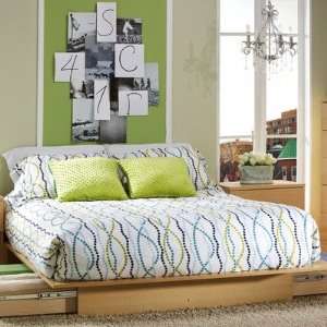   Queen Size Platform Bed with Storage Drawers Furniture & Decor