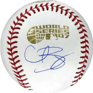 Curt Schilling Autographed 2007 WS Baseball  Sports 