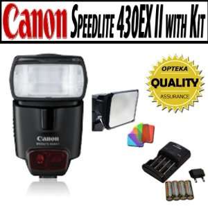  Canon Speedlite 430EX II with Opteka SB 110 Universal Gel 
