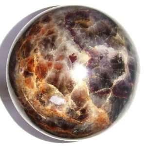   Crystal Sphere Red Spade Electric Energy Stone 4.7 