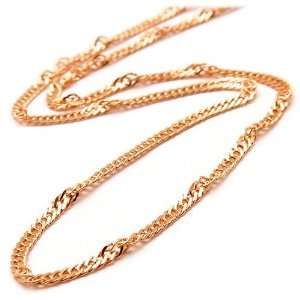  18 1.2MM Singapore Chain in 14K Rose Gold Maui Divers of 