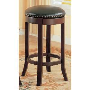  Valley Cherry Leather Bar Stool (Set of 2)
