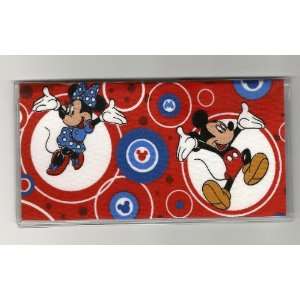   : Checkbook Cover Disney Mickey and Minnie Mouse Red: Everything Else