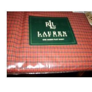 Lauren Ralph Lauren Bick Check Flat Sheet Queen:  Home 