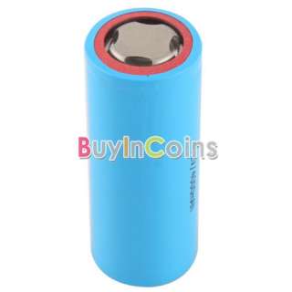 New 26650 4000mAh 4.2V Lithium Rechargeable Battery Blue  