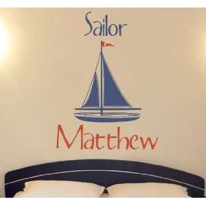  Personalized Sailor Wall Decal 