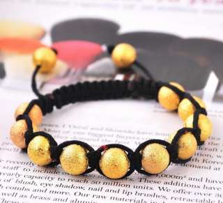 W32181 2pcs DIY Bangle Disco alloy Ball Beads bracelet 10mm free 