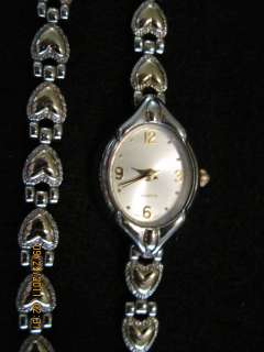   & Goldtone Heart Watch & Bracelet set. .sold by AVON.#195  