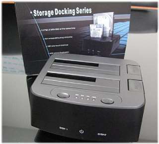 USB 3.0 / 2.0 HDD CLONE Dock Docking Station DUAL 2.5 3.5 SATA  