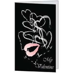 Valentines Day Love You Spouse Husband Hearts Wife Greeting Card (5x7 