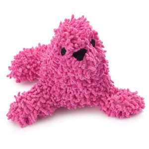    Inch Whales and Tails Fabric Plush Dog Toy, Seal, Pink