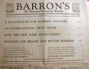   Financial newspaper during GREAT DEPRESSION Depths of the disaster