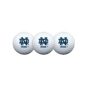 Notre Dame Fighting Irish 3 Pack College Golf Balls Gift Set:  