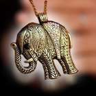 Necklaces Hmong Designed Vintage Diamond Elephant Necklace Jewelry