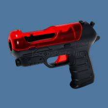 Black and Red Pistol Gun for PS3 Move Controller  
