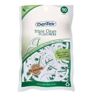    DenTek Triple Clean Floss Picks, Fresh Mint