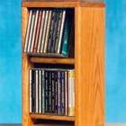 Wood Shed 55 CD Storage Rack   Finish Natural