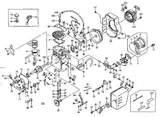 CRAFTSMAN Portable ac generator Stator assembly Parts  Model 