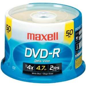  Maxell 16X DVD R Media 50 Pack in Cake Box Office 