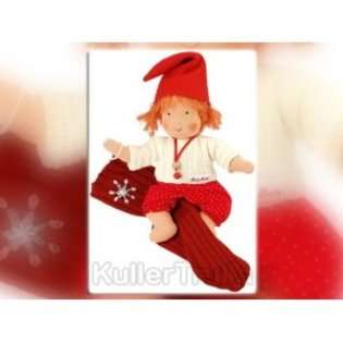   Its Me Doll Kathe Kruse Stocking Gnome Doll Red 8.5 in. at 
