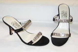 NEW Black & Rhinestone Prom Formal Evening Shoes  