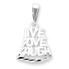 Jewelry Adviser pendants Sterling Silver Live, Love, Laugh Pendant