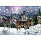 1000 PC Untamed Spirit Wolves Jigsaw Puzzle Glow in the Dark NEW