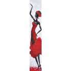   by 79 Inch Lady Red II Hand Painted Contemporary Artwork, Figurative