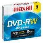 Maxell DVD RW Blank Media, 3 pk. 4.7GB