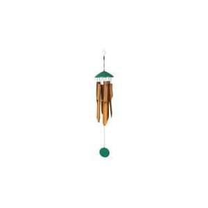 Woodstock Chimes Spun Bamboo Chime Medium Turquoise Weather Resistant