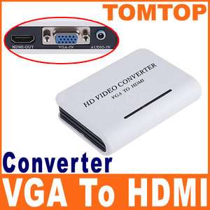Audio VGA to HDMI HD HDTV Video Converter Box 1080P  